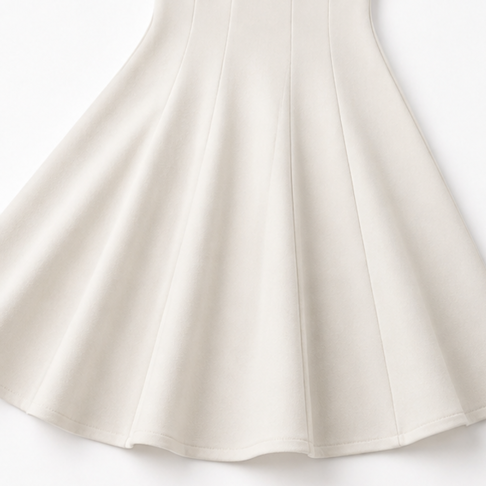 Aurelia Square-Neck Midi Dress, close-up detail 3