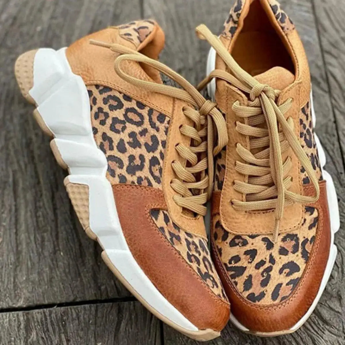 Greer Leopard Chunky Sneakers, product photo 2