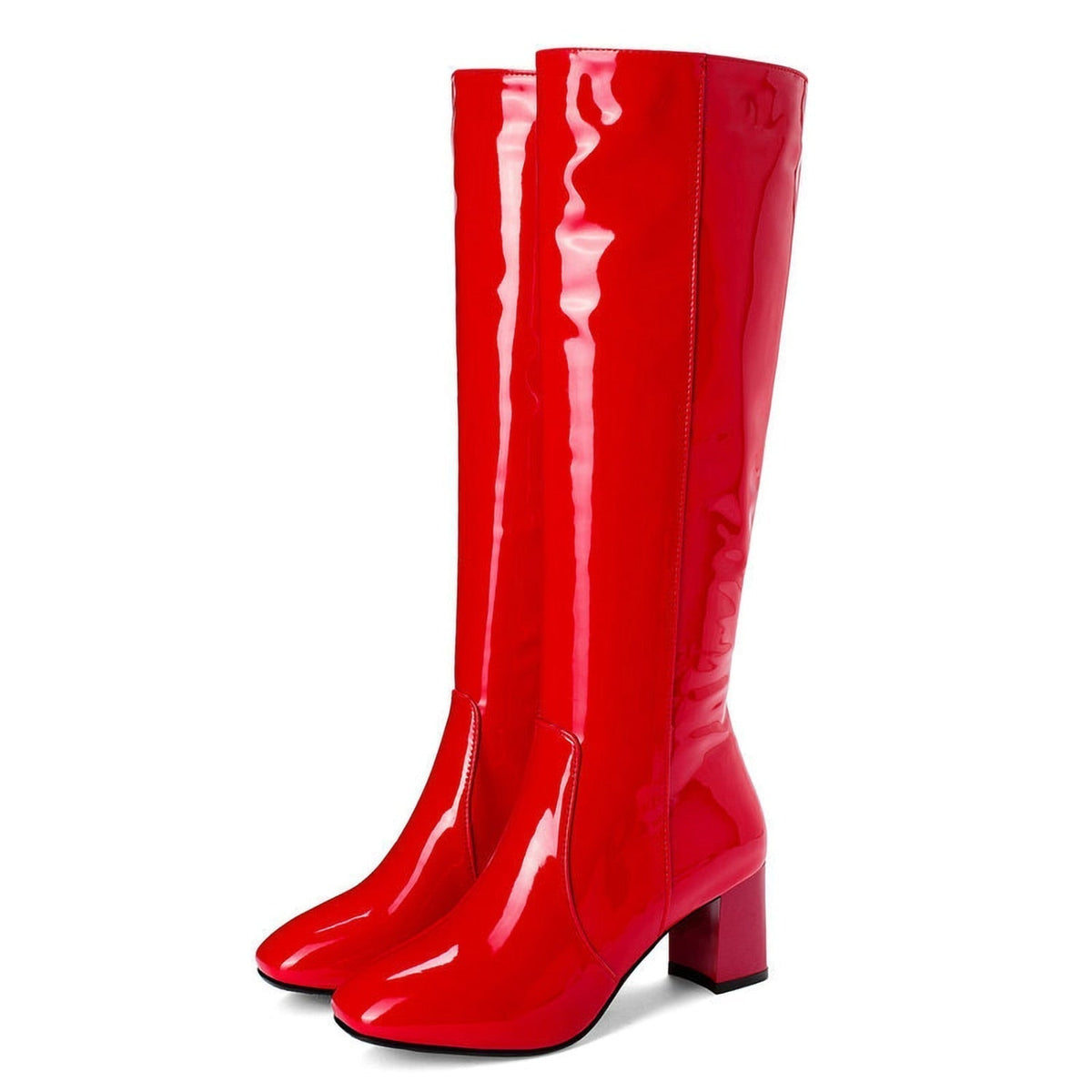 Maeve Patent Knee Boots, product photo