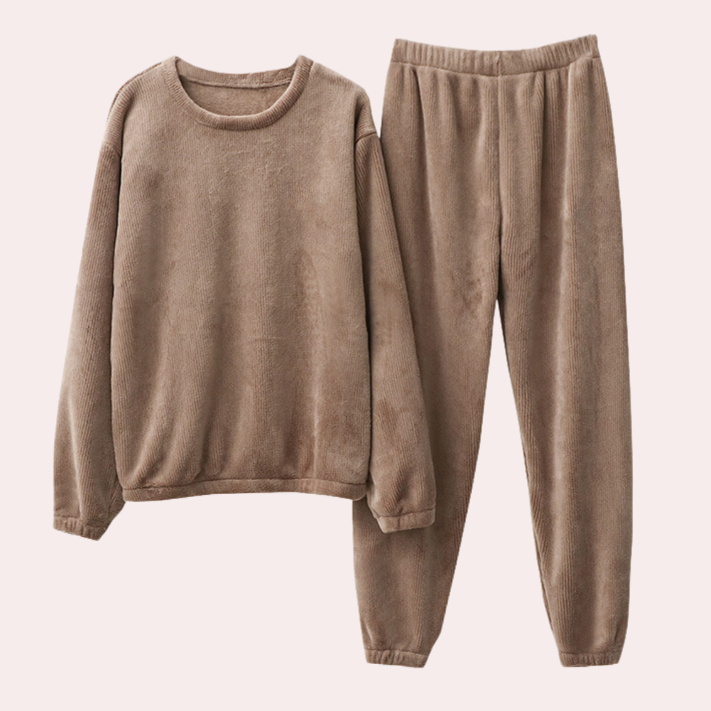 Wren Fleece Pajama Set, product photo